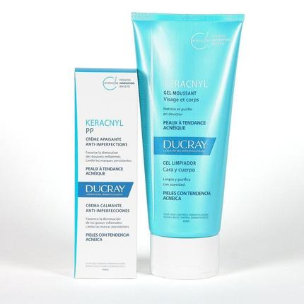 Immagine prodotto Ducray Gel detergente 30 ml + crema decalcificante 40 ml (Gel detergente, 70 ml)