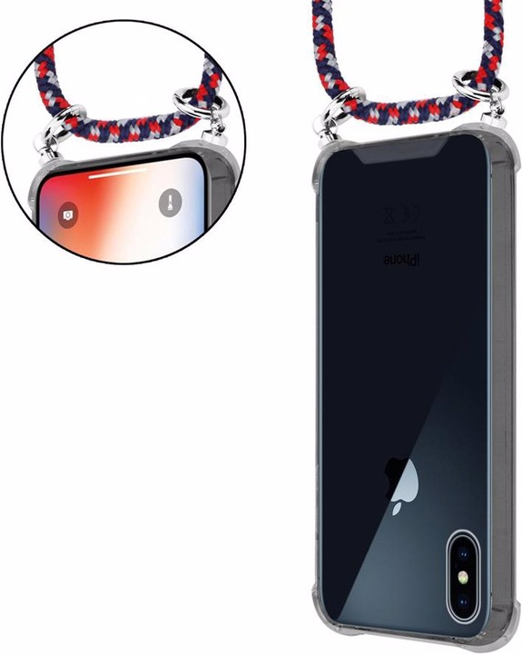 Produktbild Cadorabo TPU Handy Kette SILBER Cover