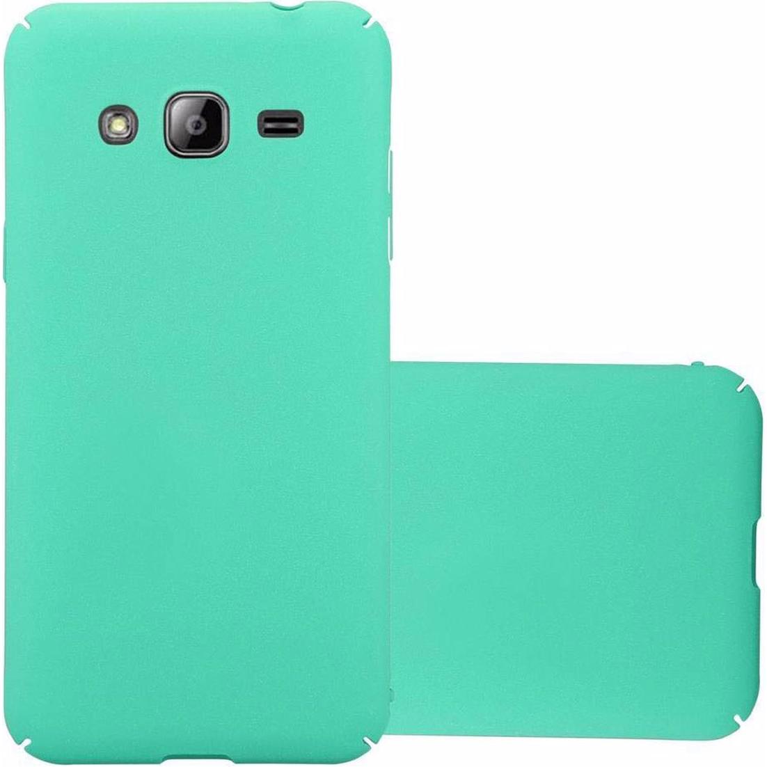 Cadorabo Hard Cover Frosty Cover (Samsung Galaxy J3 2017 (US Version)), Smartphone Hülle, Grün