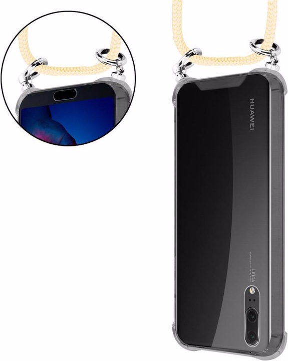 Produktbild Cadorabo TPU Handy Kette SILBER Cover