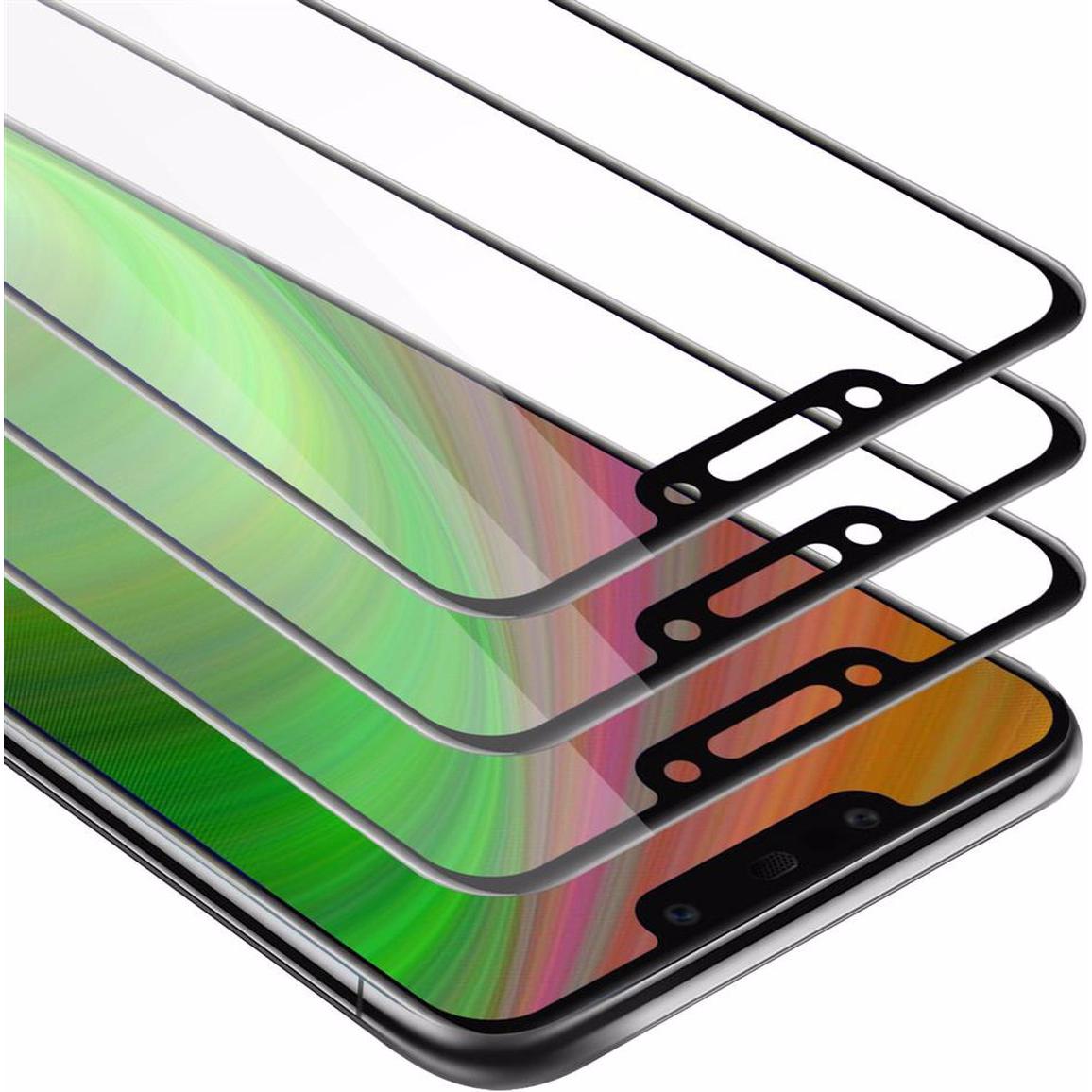 Thumbnail - Cadorabo Vollbild Displayschutzglas (3 Stück, Huawei Mate 20 Lite), Smartphone Schutzfolie, Schwarz