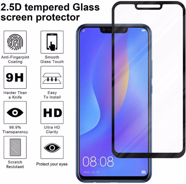Actual product image Cadorabo Full screen display protection glass (1 Piece, Huawei P Smart Pro (2019))