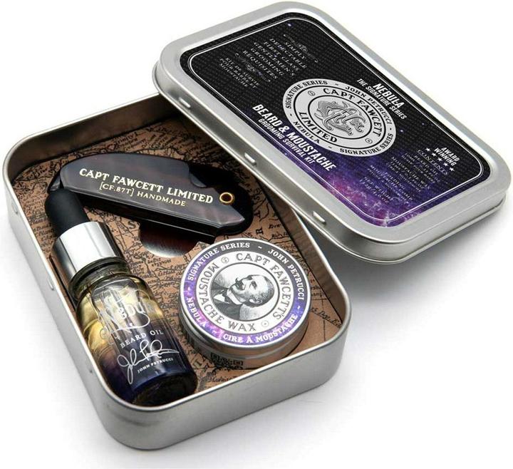 Captain Fawcett Nebula Grooming Survival Kit Bartpflege Geschenkset (25 ml)