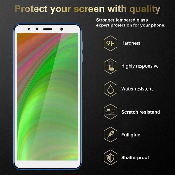 Actual product image Cadorabo Full screen display protection glass (1 Piece, Samsung Galaxy A7 (2018))
