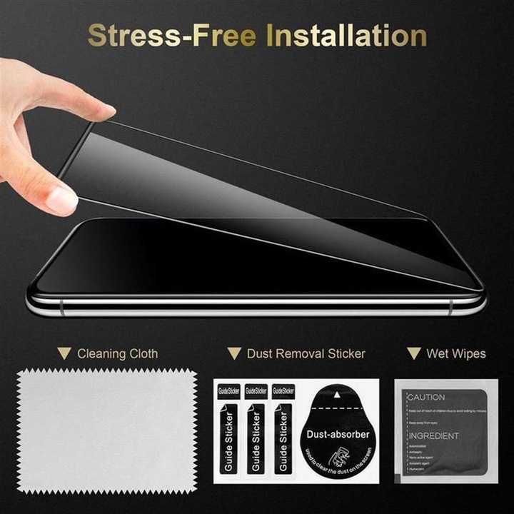 Immagine prodotto Cadorabo Vetro di protezione del display a schermo intero (1 Pezzo/i, Huawei P Smart (2019))