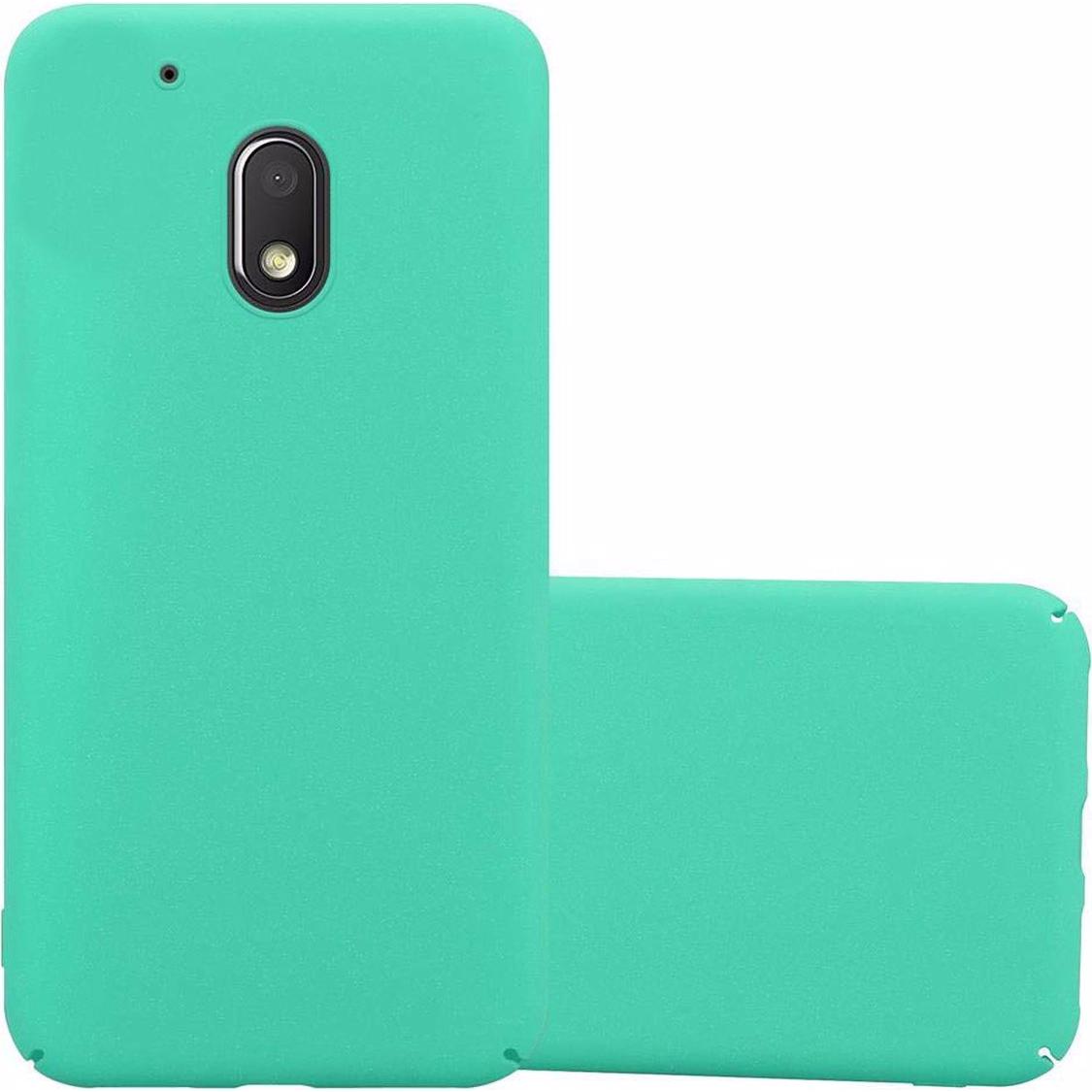 Cadorabo Hard Cover Frosty Cover (Motorola Moto Z Play), Smartphone Hülle, Grün