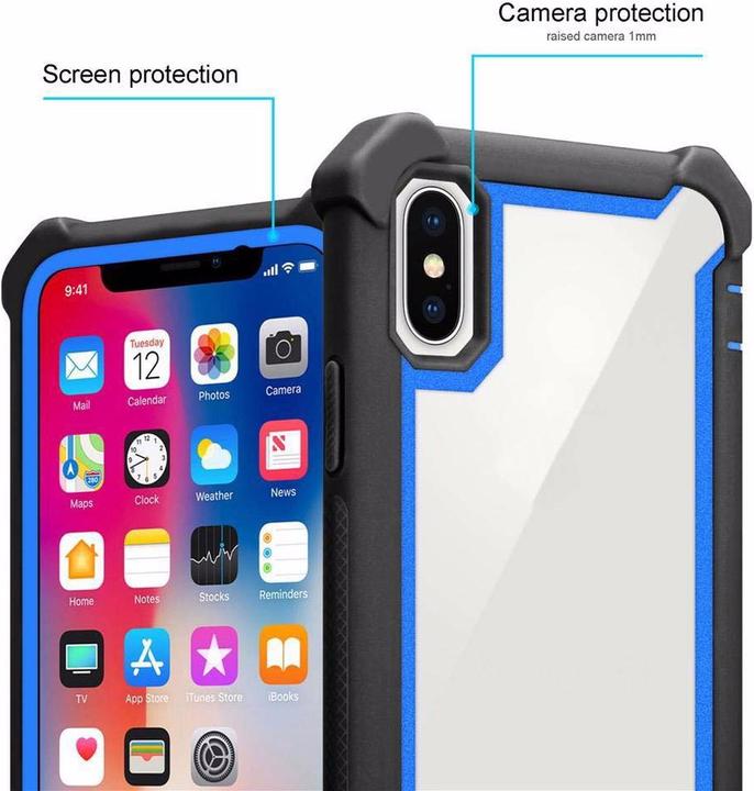 Actual product image Cadorabo Hybrid 2-in-1 Acrylic Cover (Apple iPhone X)