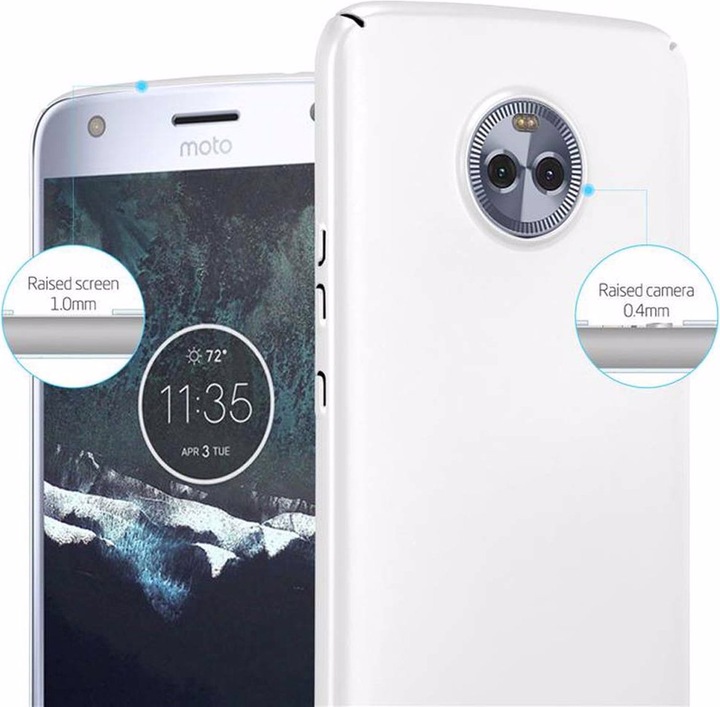Actual product image Cadorabo Hard Cover Matt Metal Cover (Motorola Moto X4)