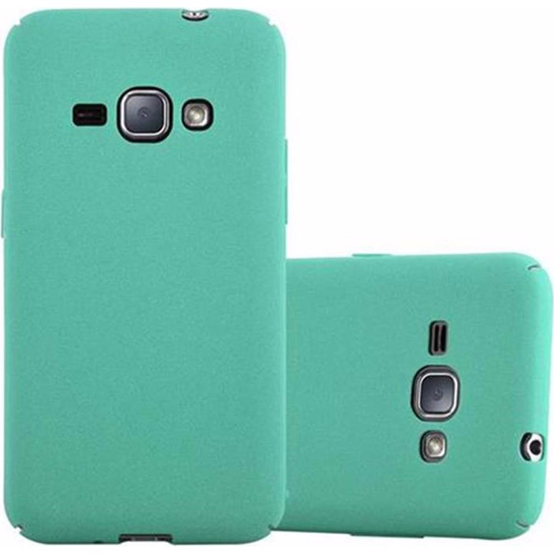 Cadorabo Hard Cover Frosty Cover (Samsung Galaxy J1 (2016)), Smartphone Hülle, Grün