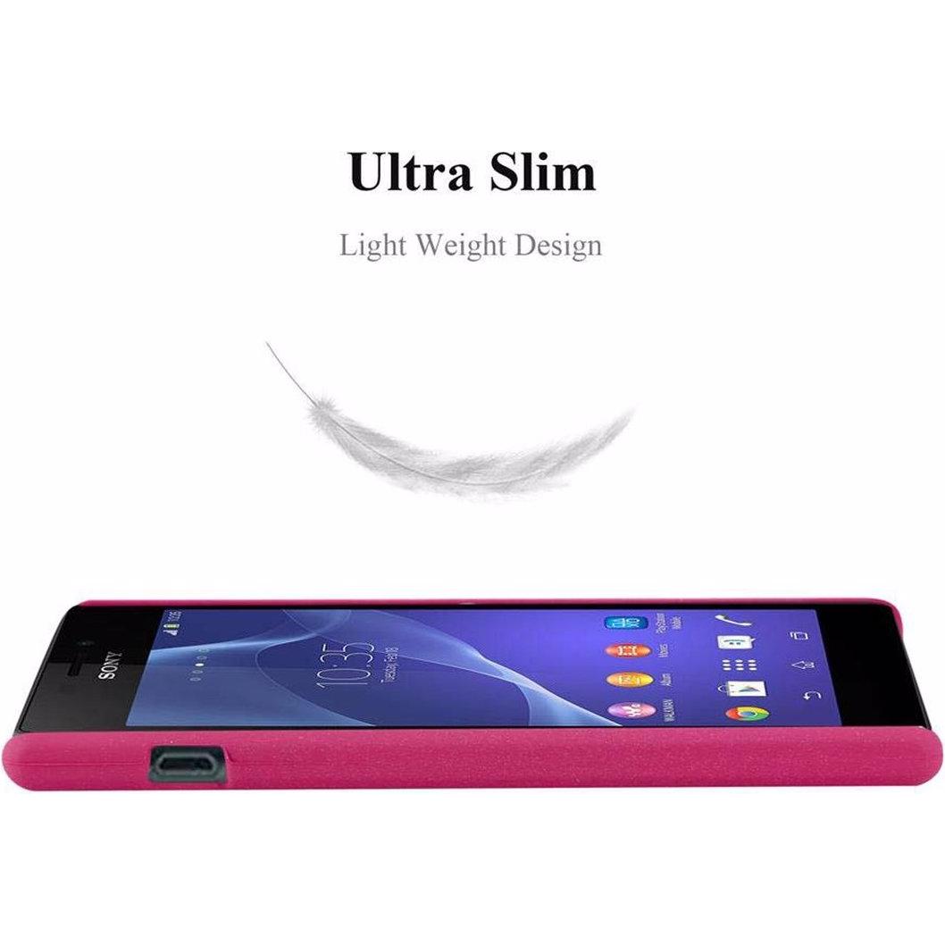 Thumbnail - Cadorabo Hard Cover Frosty Cover (Sony Xperia M2, Sony Xperia M2 Aqua), Smartphone Hülle, Pink
