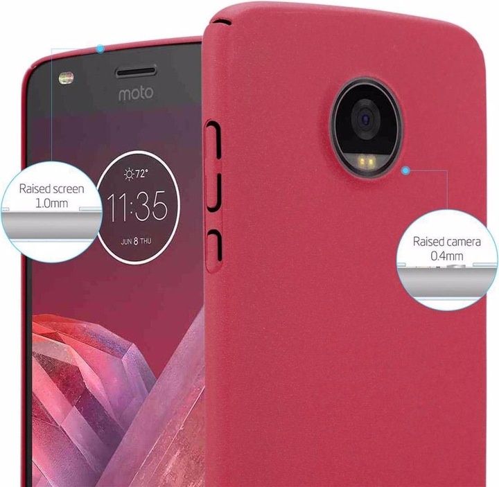 Image du produit Cadorabo Couverture rigide Frosty Cover (Motorola Moto Z2 Play, Motorola Moto Z2 Force)