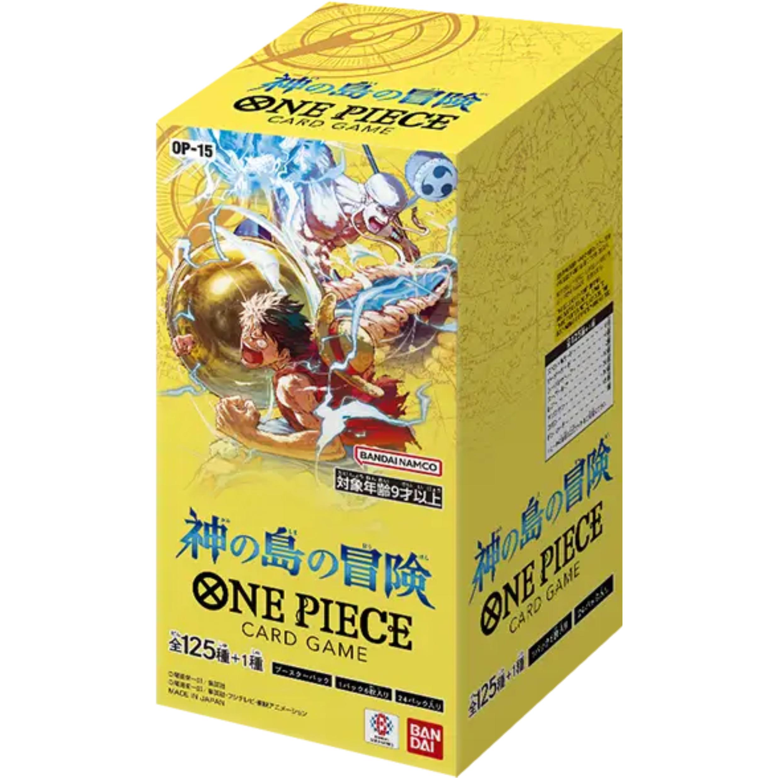 Bandai One Piece Card Game Adventure on the Island of the Gods OP-15 - 24 Packs (Giapponese, Display del booster)