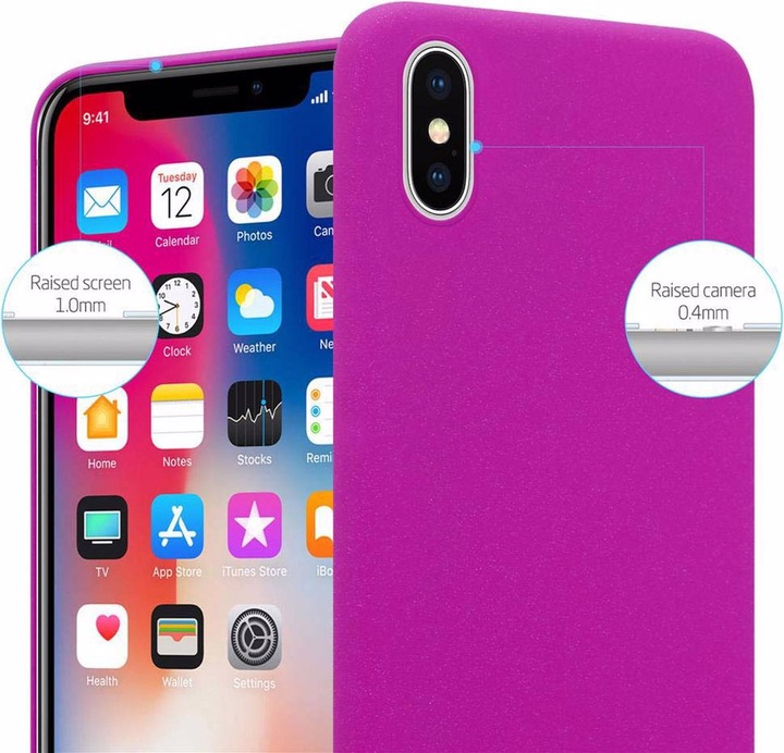 Actual product image Cadorabo Hard Cover Frosty Cover (Apple iPhone X)