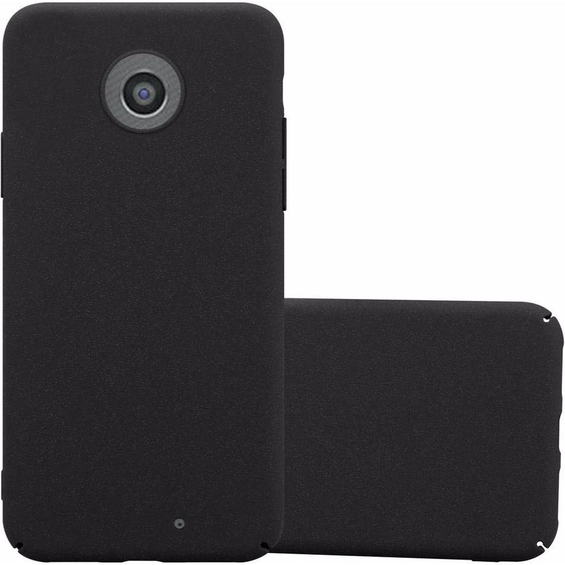 Cadorabo Hard Cover Frosty Cover (Motorola Moto G2 (2nd Gen)), Smartphone Hülle, Schwarz