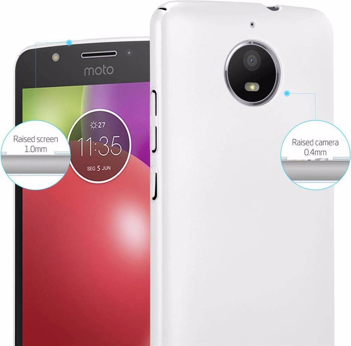 Actual product image Cadorabo Hard Cover Matt Metal Cover (Motorola Moto E4)