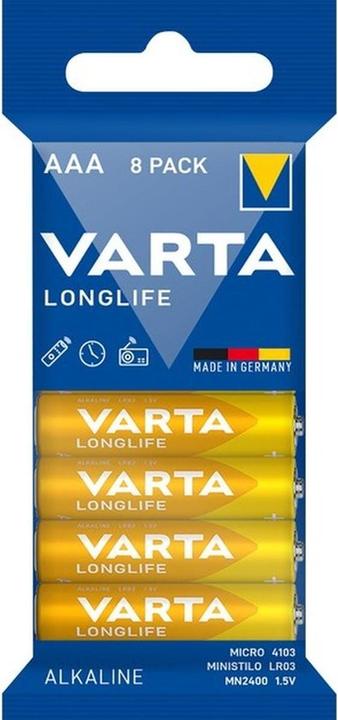Actual product image Varta Longlife AAA (8 pcs., AAA, 1230 mAh)