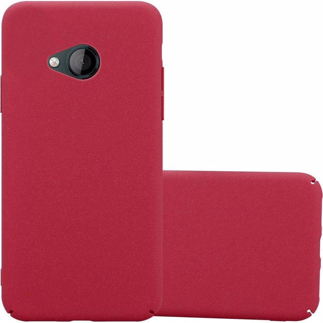 Cadorabo Hard Cover Frosty Cover (HTC U Play), Smartphone Hülle, Rot