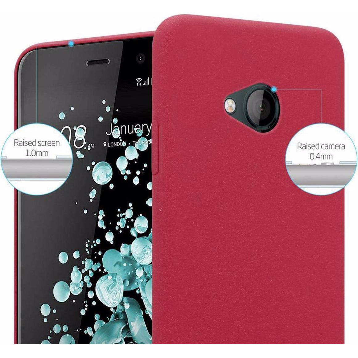 Thumbnail - Cadorabo Hard Cover Frosty Cover (HTC U Play), Smartphone Hülle, Rot