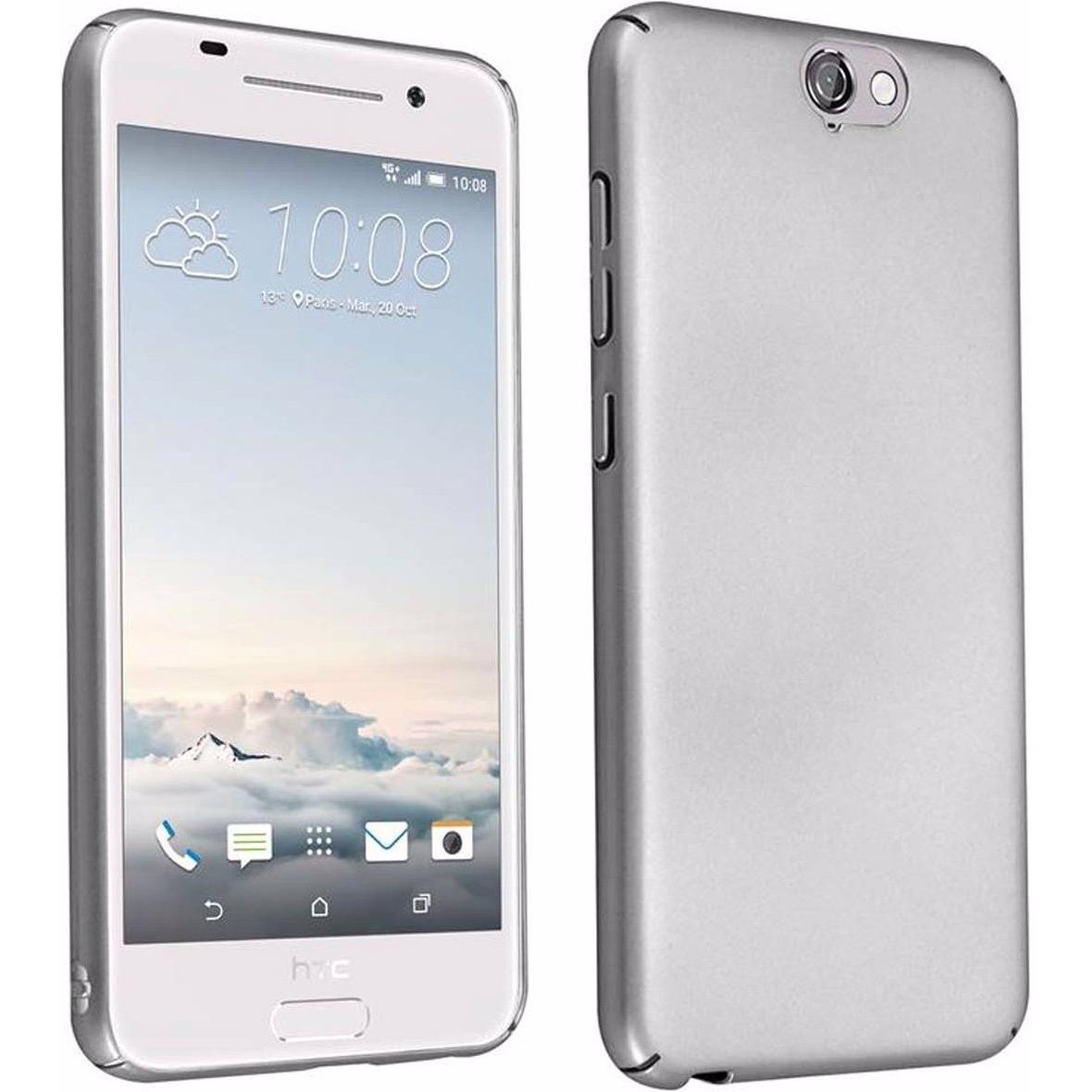 Cadorabo Hard Cover Matt Metall Cover (HTC One A9), Smartphone Hülle, Silber