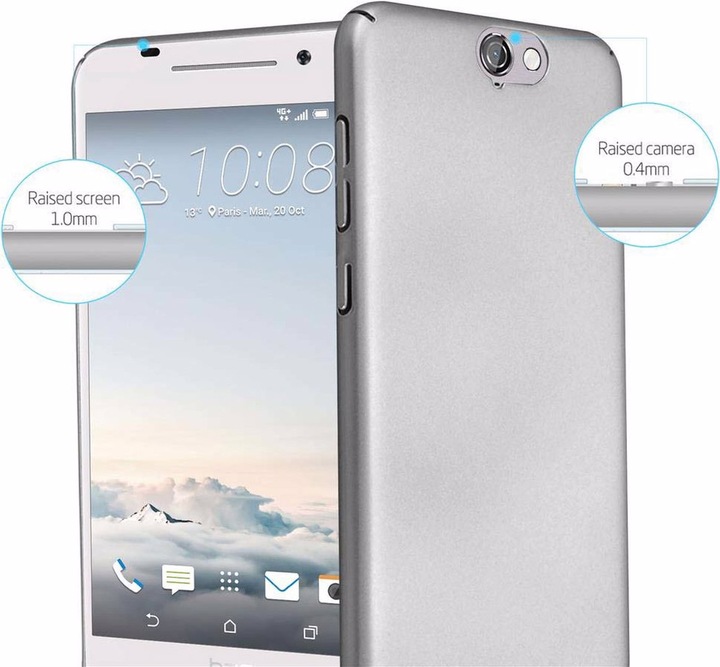 Produktbild Cadorabo Hard Cover Matt Metall Cover (HTC One A9)