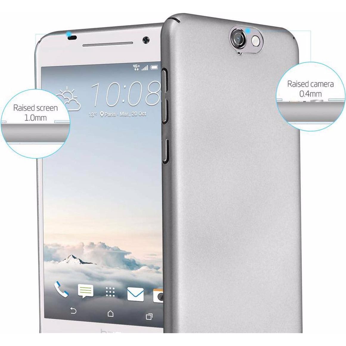Thumbnail - Cadorabo Hard Cover Matt Metall Cover (HTC One A9), Smartphone Hülle, Silber