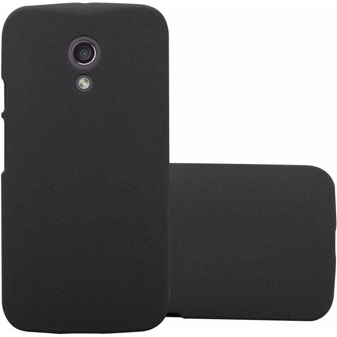Cadorabo Hard Cover Frosty Cover (Motorola Moto Z2), Smartphone Hülle, Schwarz