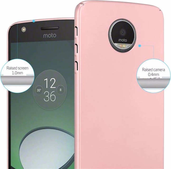 Produktbild Cadorabo Hard Cover Matt Metall Cover (Motorola Moto Z)