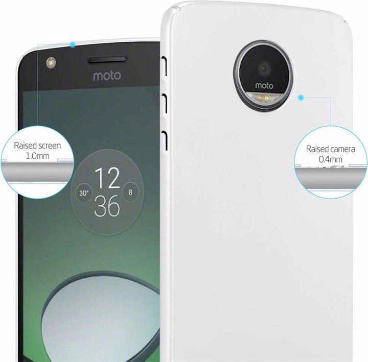 Actual product image Cadorabo Hard Cover Matt Metal Cover (Motorola Moto Z)