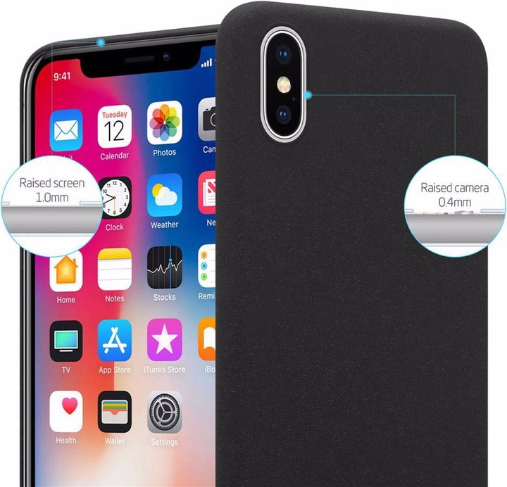 Actual product image Cadorabo Hard Cover Frosty Cover (Apple iPhone X, Apple iPhone XS)