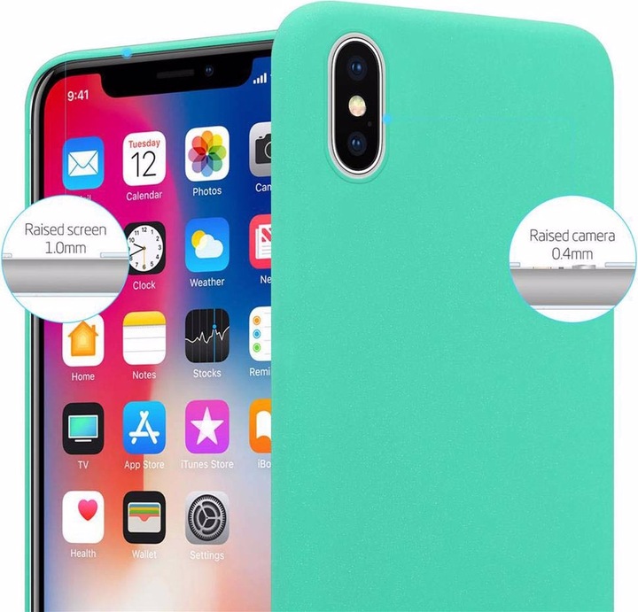 Actual product image Cadorabo Hard Cover Frosty Cover (Apple iPhone X)