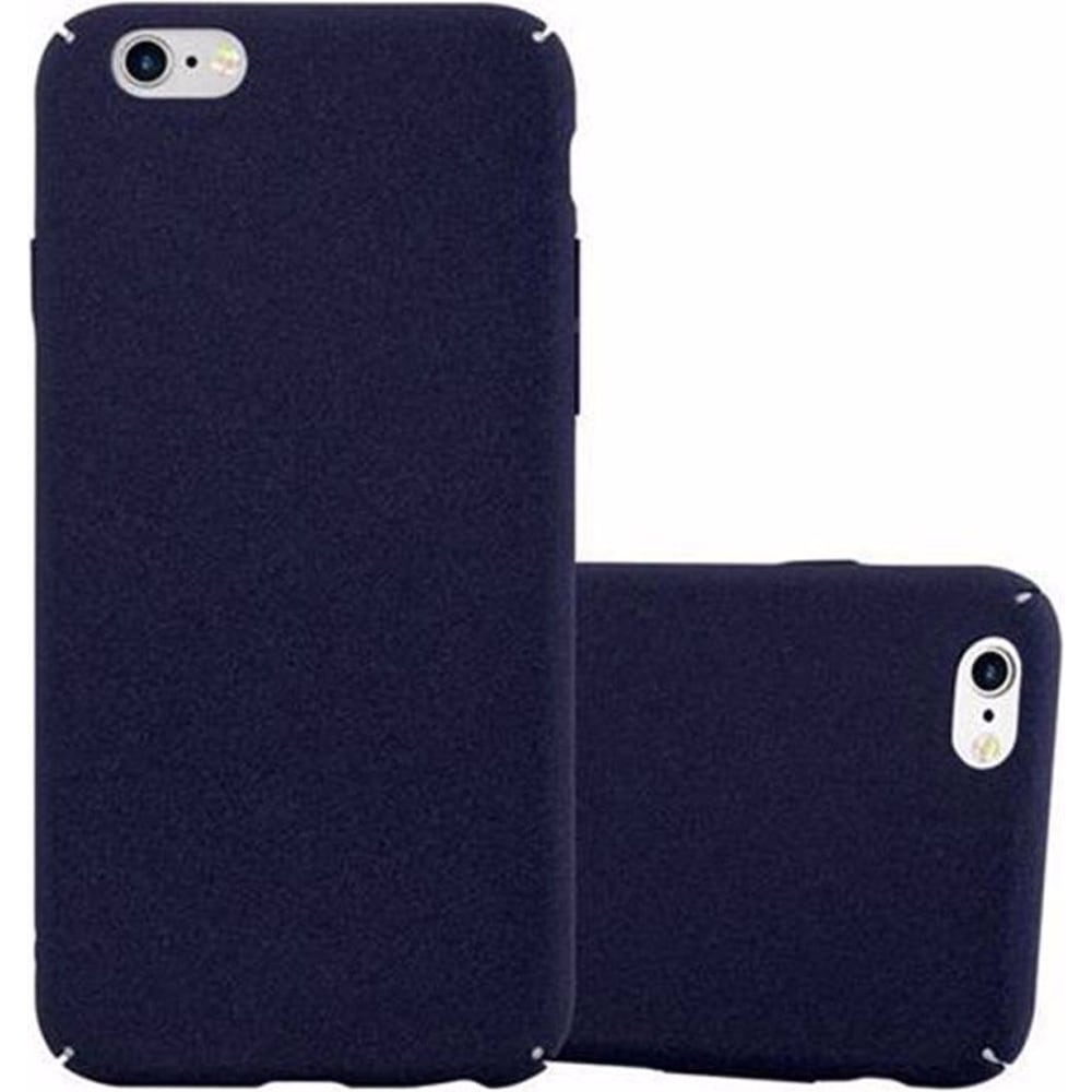 Cadorabo Hard Cover Frosty Cover (iPhone 6), Smartphone Hülle, Blau