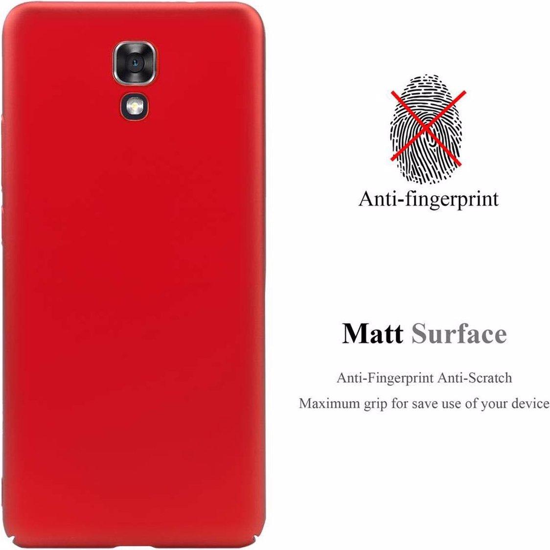 Thumbnail - Cadorabo Hard Cover Matt Metall Cover (LG X Screen), Smartphone Hülle, Rot