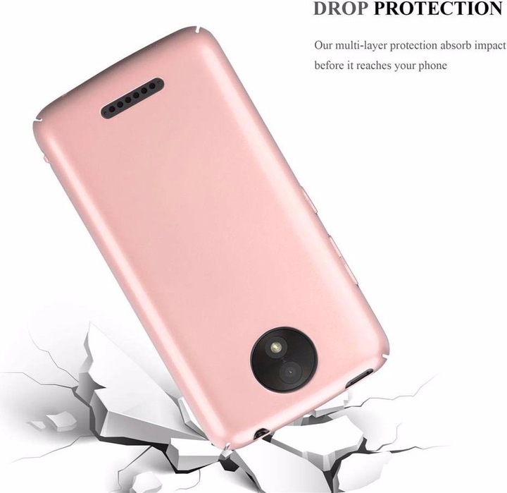 Actual product image Cadorabo Hard Cover Matt Metal Cover (Motorola Moto C Plus)