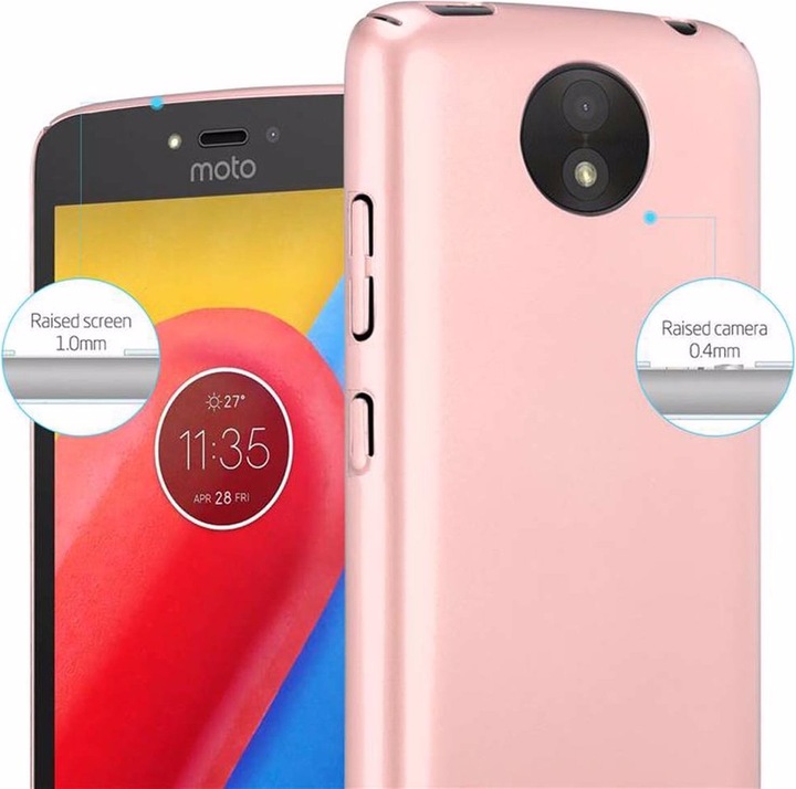 Actual product image Cadorabo Hard Cover Matt Metal Cover (Motorola Moto C Plus)