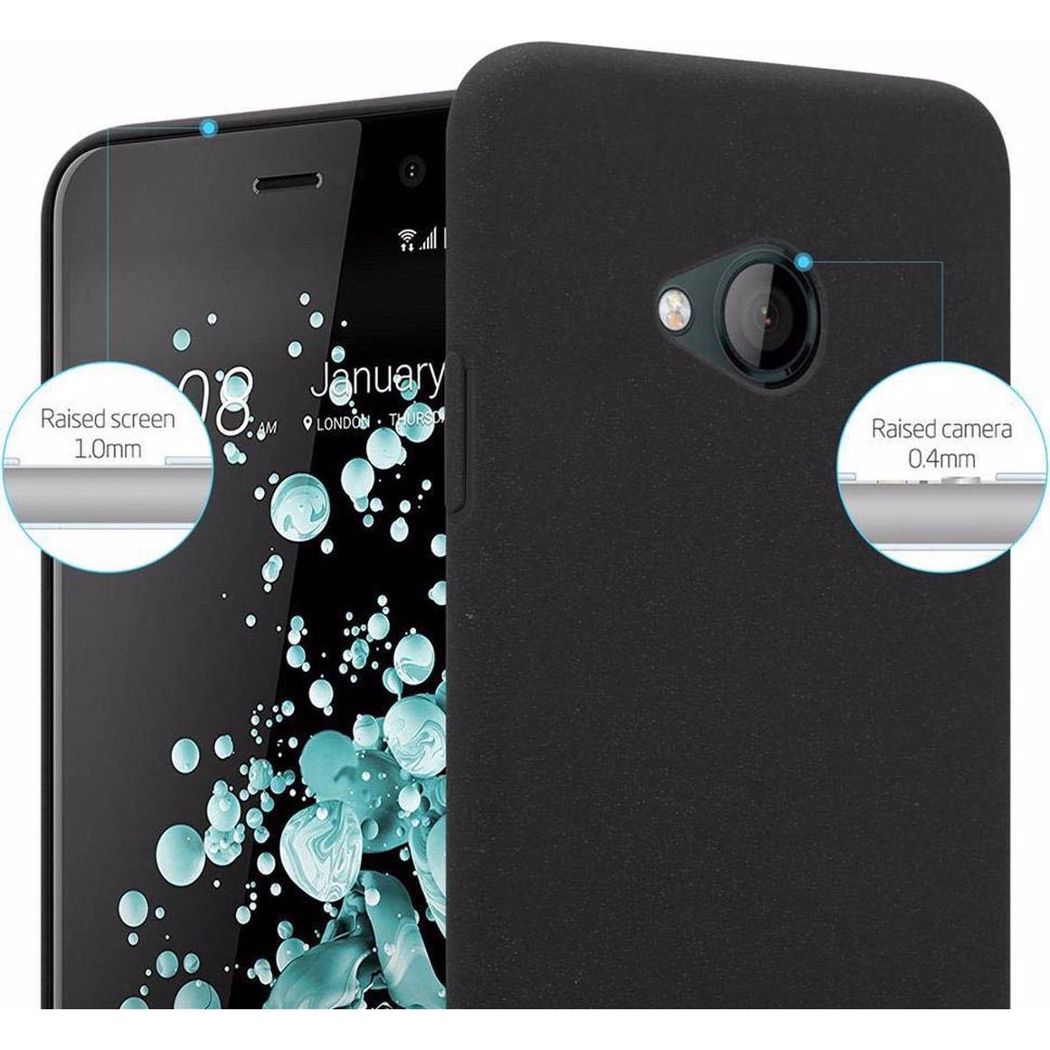 Thumbnail - Cadorabo Hard Cover Frosty Cover (HTC U Play), Smartphone Hülle, Schwarz