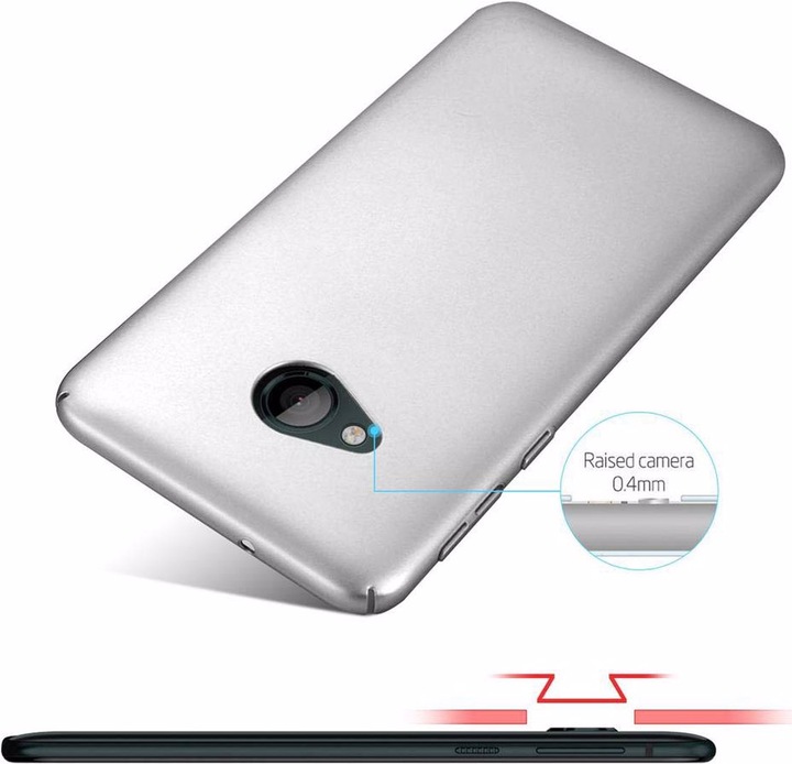 Actual product image Cadorabo Hard Cover Matt Metal Cover (HTC U Play)