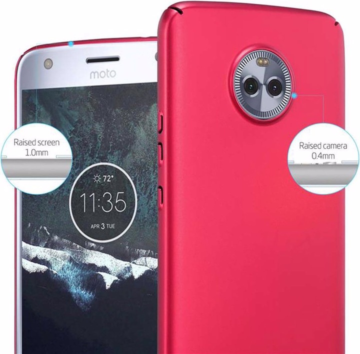 Produktbild Cadorabo Hard Cover Matt Metall Cover (Motorola Moto X4)