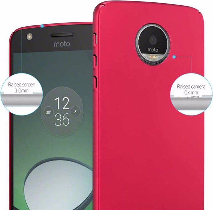 Produktbild Cadorabo Hard Cover Matt Metall Cover (Motorola Moto Z)
