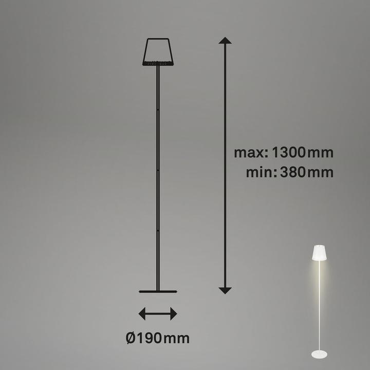 Produktbild Briloner Akku LED Stehleuchte (400 lm)