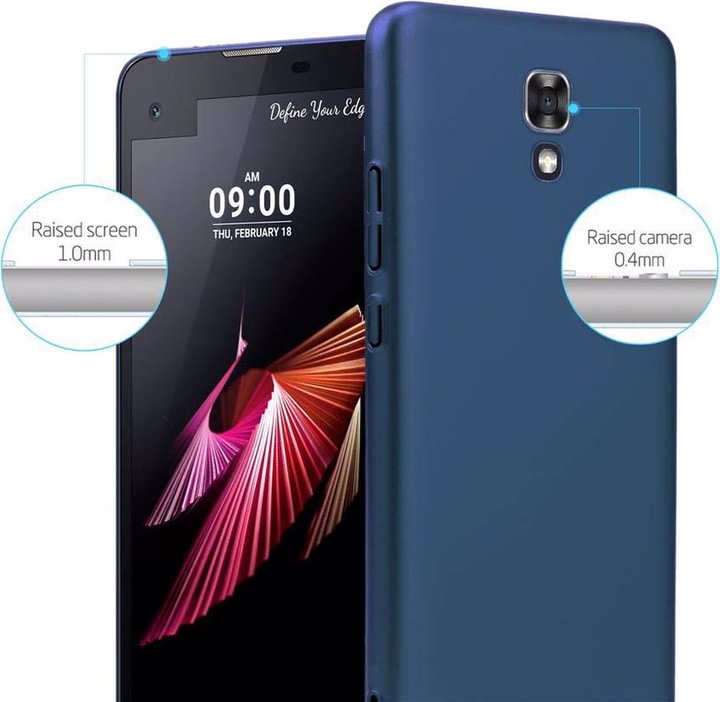Produktbild Cadorabo Hard Cover Matt Metall Cover (LG X Screen)