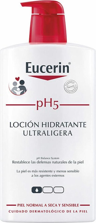 Actual product image Eucerin Ph5 Ultra Light Lotion 1000ml (Body lotion, 1000 ml)