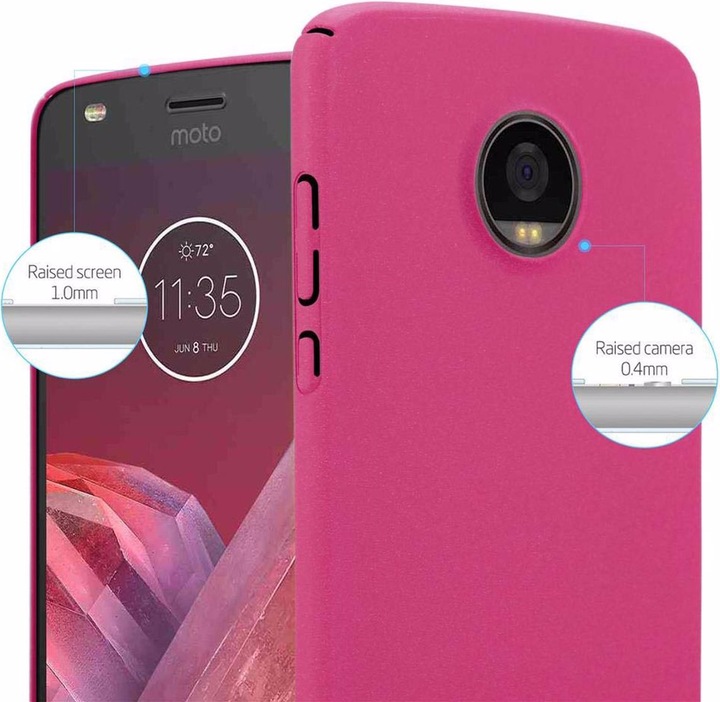 Image du produit Cadorabo Couverture rigide Frosty Cover (Motorola Moto Z2 Play, Motorola Moto Z2 Force)