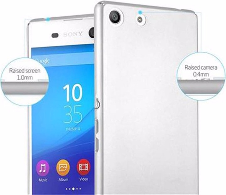 Actual product image Cadorabo Hard Cover Matt Metal Cover (Sony Xperia M5)