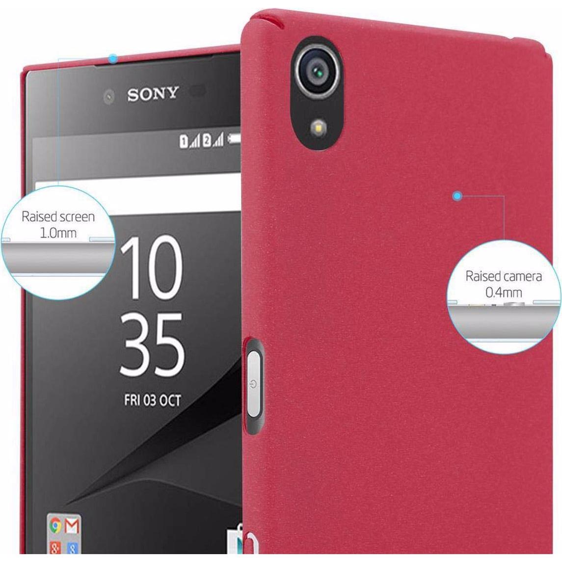 Thumbnail - Cadorabo Hard Cover Frosty Cover (Sony Xperia Z5), Smartphone Hülle, Rot