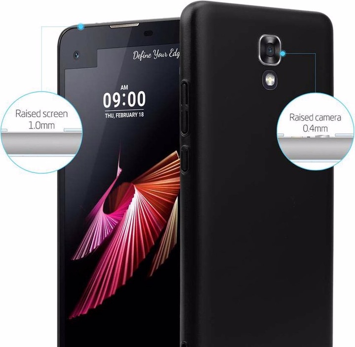 Produktbild Cadorabo Hard Cover Matt Metall Cover (LG X Screen)