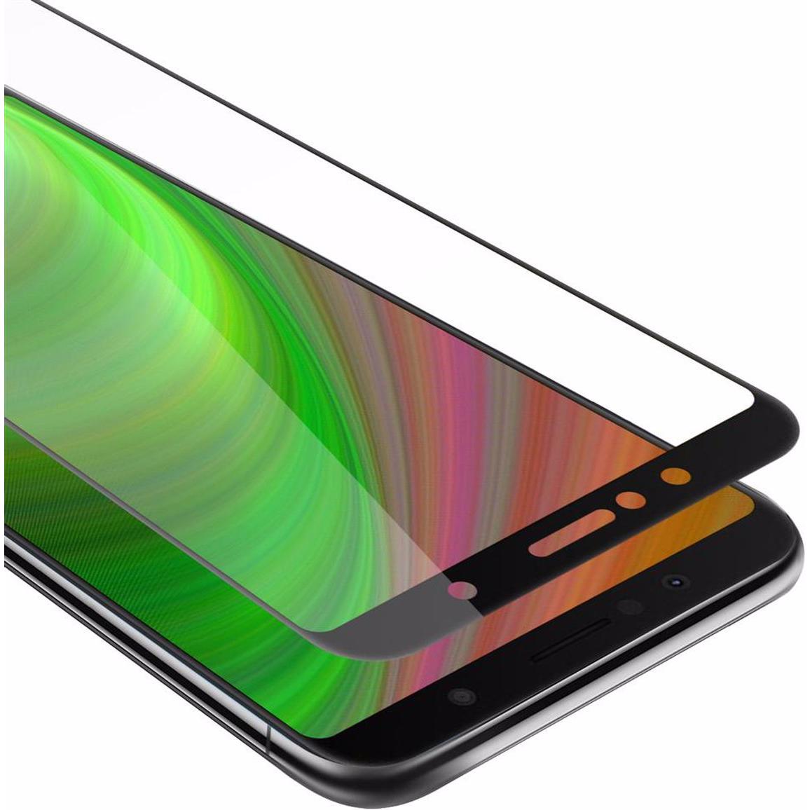 Cadorabo Vollbild Displayschutzglas (1 Stück, Asus Zenfone Max), Smartphone Schutzfolie, Schwarz