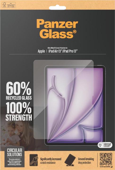 Image du produit PanzerGlass Ultra-Wide Fit (1 pcs, Apple iPad Air 13 2024, Apple iPad Air 13 2025)