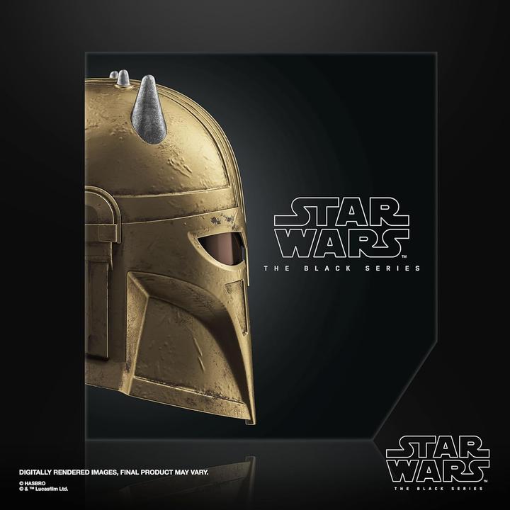 Actual product image Hasbro Star Wars: The Mandalorian Black Series Elektronischer Helm The Armorer