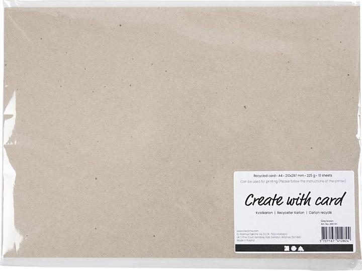 Immagine prodotto Creativ Company Cartone riciclato 225gr A4, 10 fiale (225 g/m², 10 x)