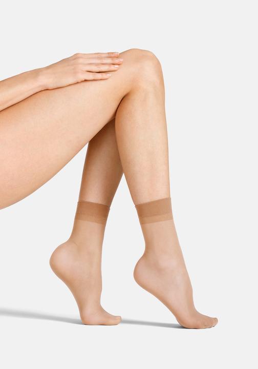 Camano Basic everyday transparent Socken 20 DEN 2p (2er Pack, One Size)